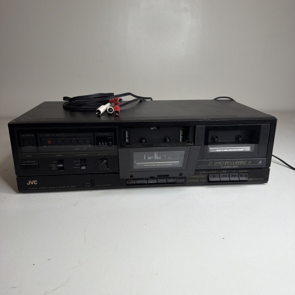 JVC Stereo Double Cassette Deck TD-W106